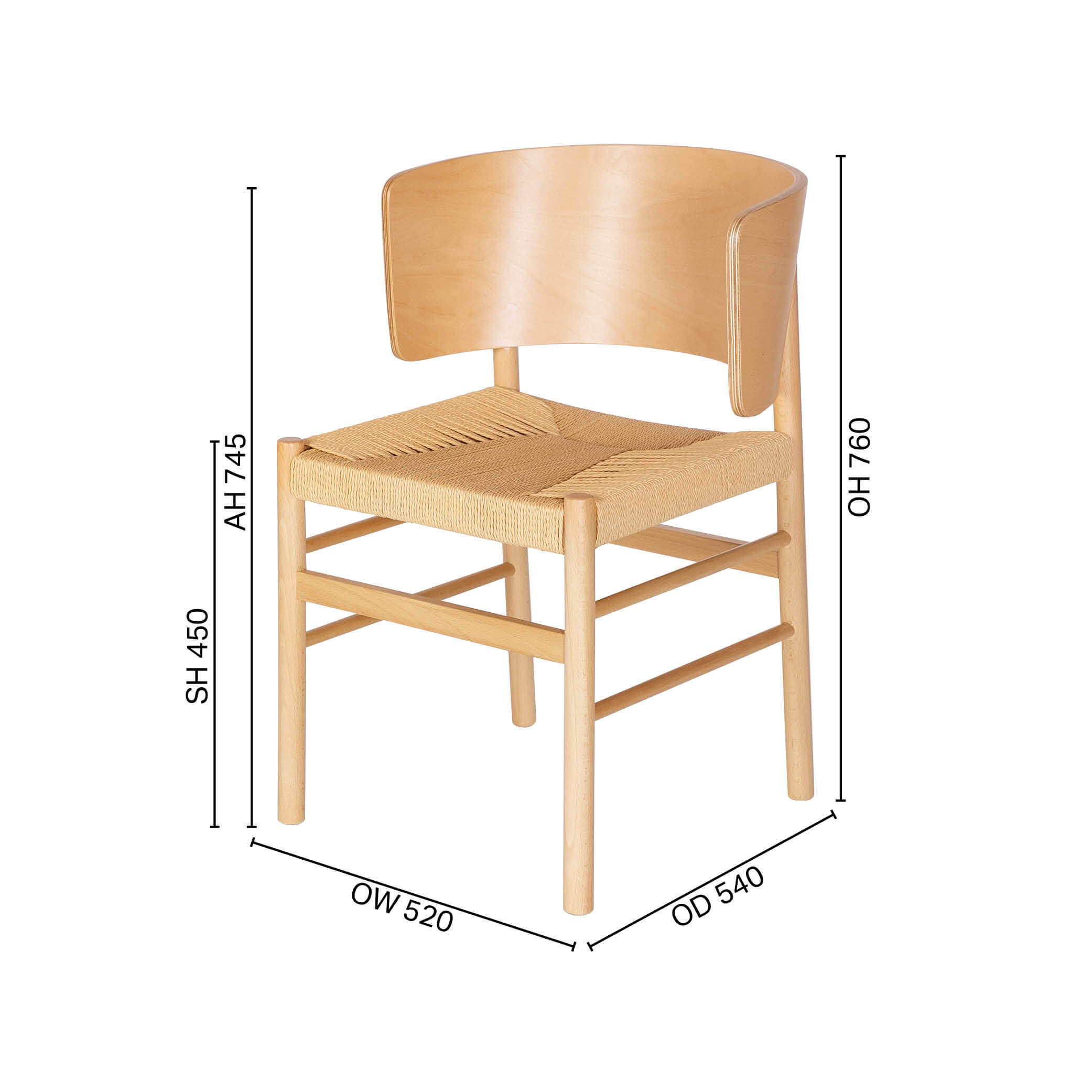 Rodrigo Halved-Arm Chair